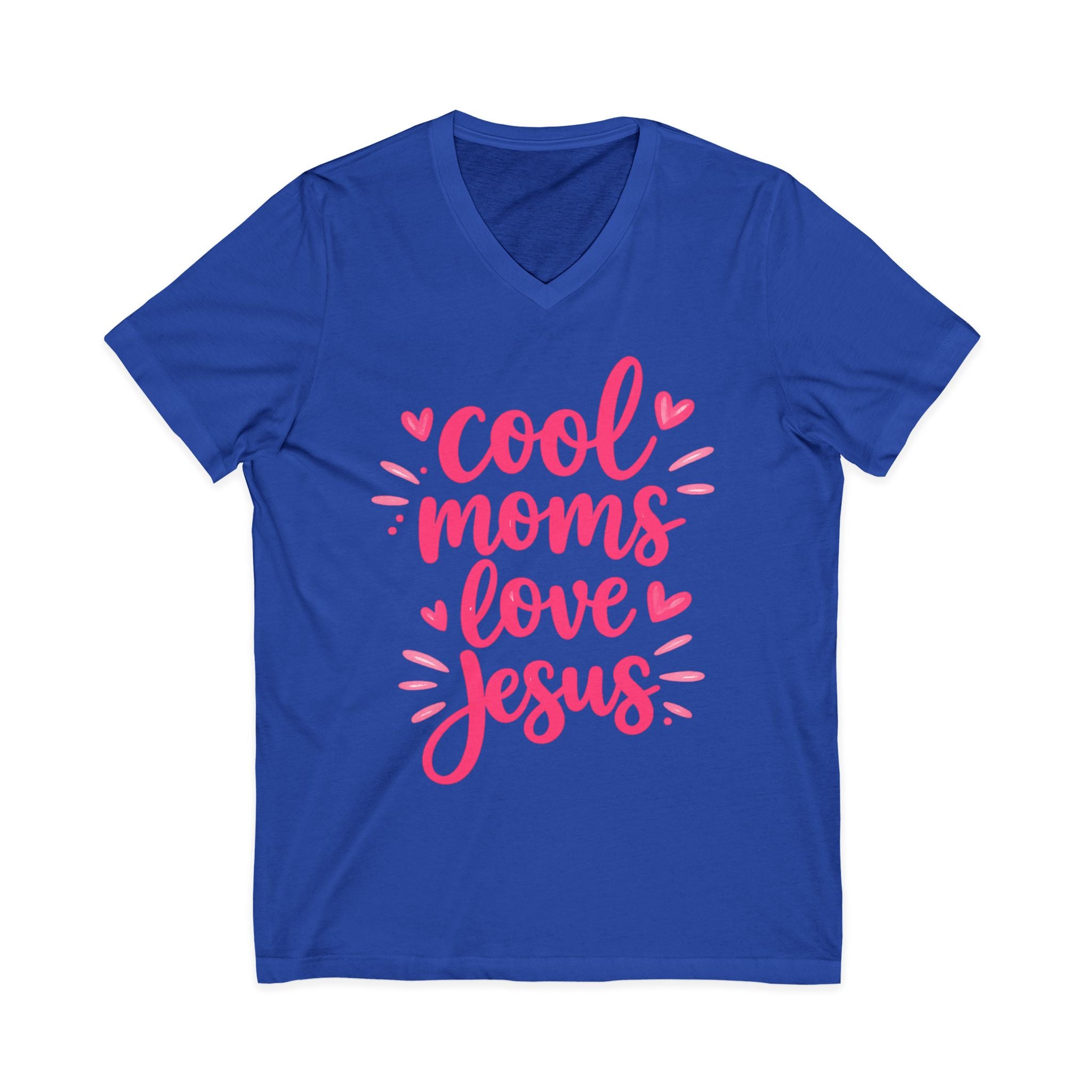Unisex Jersey Short Sleeve V-Neck Tee