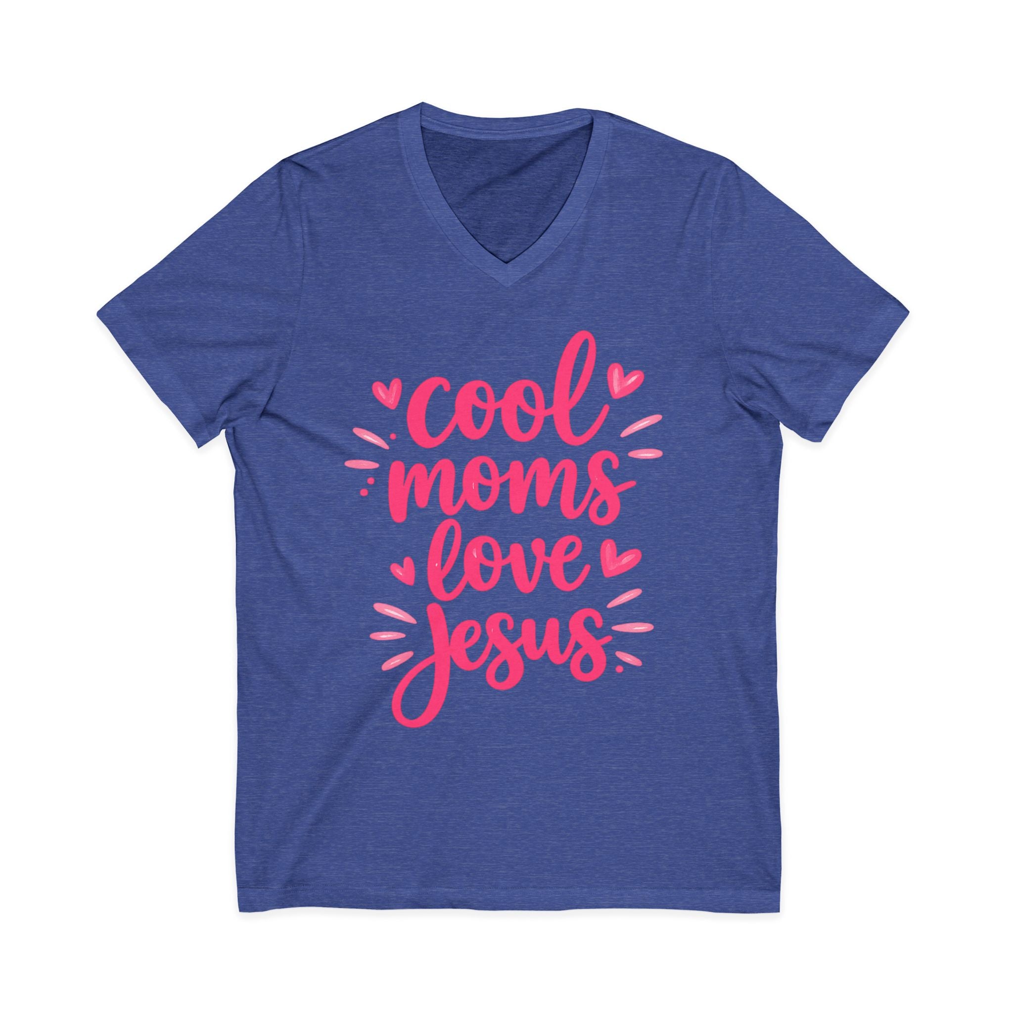 Unisex Jersey Short Sleeve V-Neck Tee