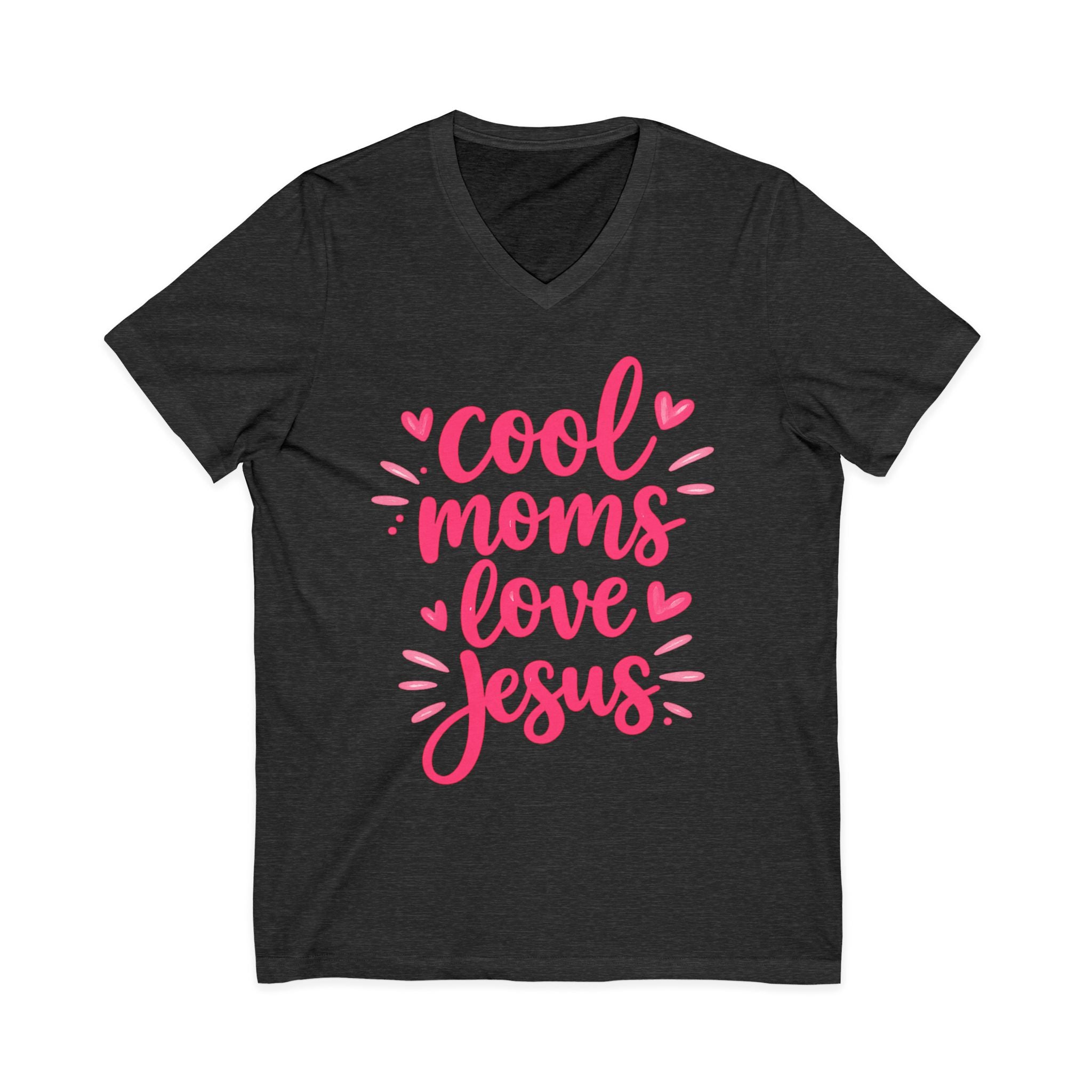 Unisex Jersey Short Sleeve V-Neck Tee