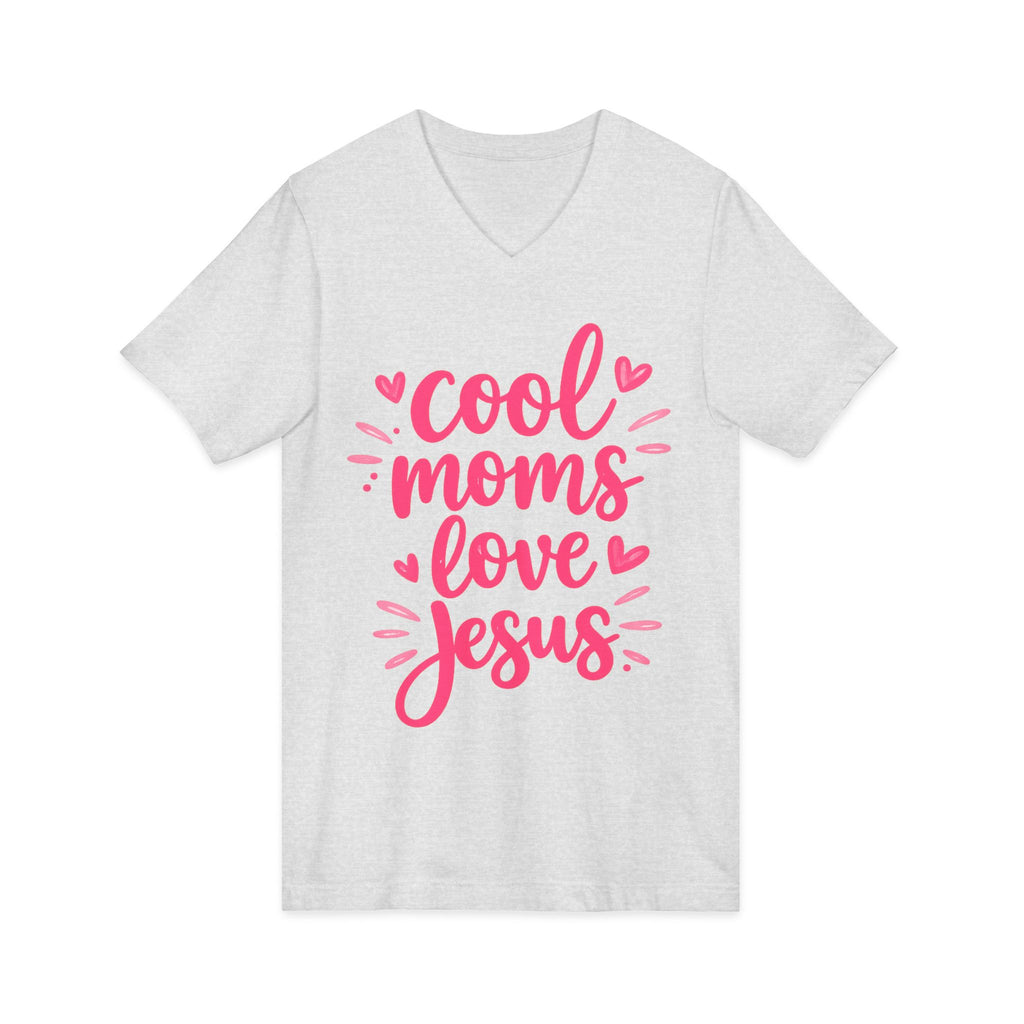 Unisex Jersey Short Sleeve V-Neck Tee