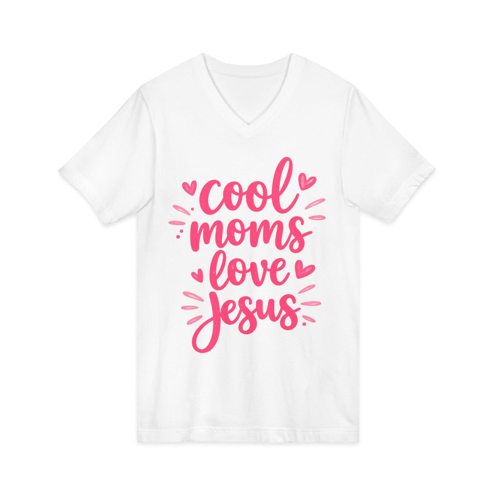 Unisex Jersey Short Sleeve V-Neck Tee