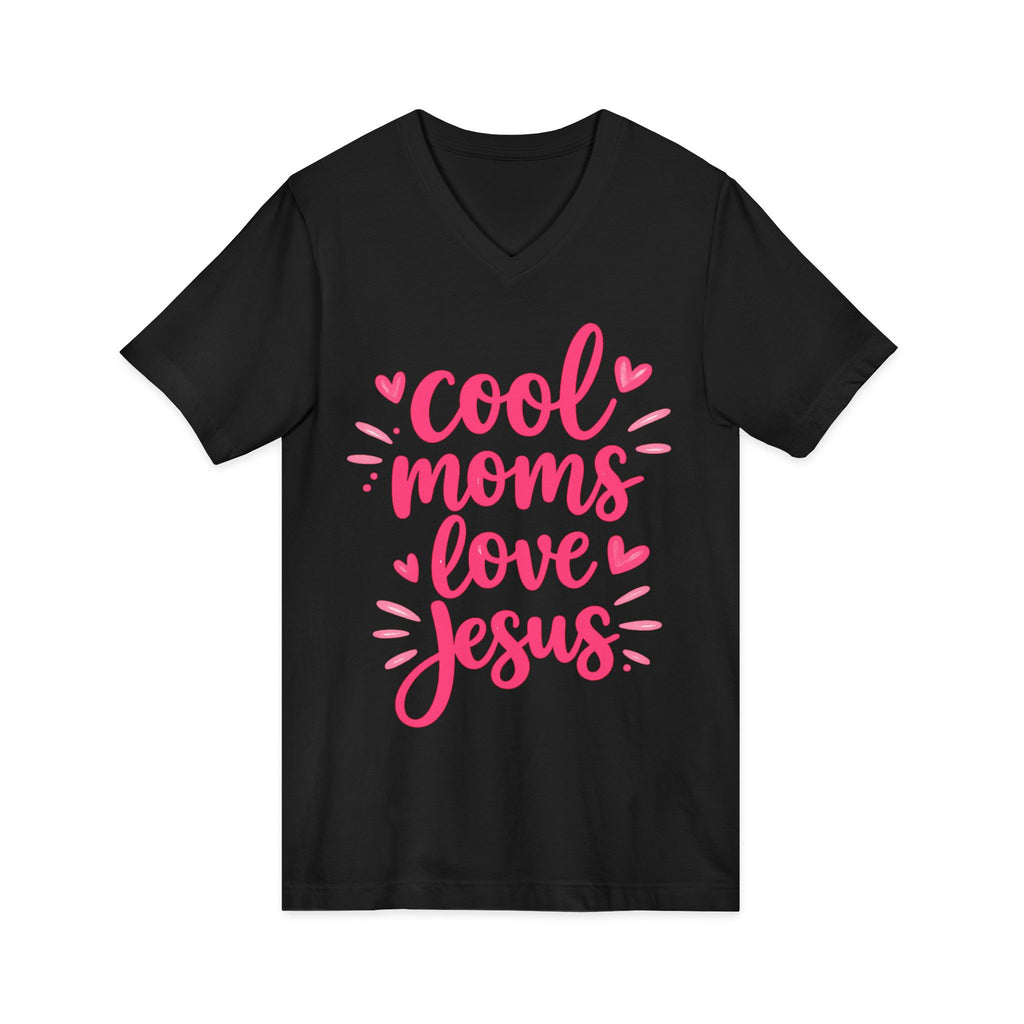 Unisex Jersey Short Sleeve V-Neck Tee