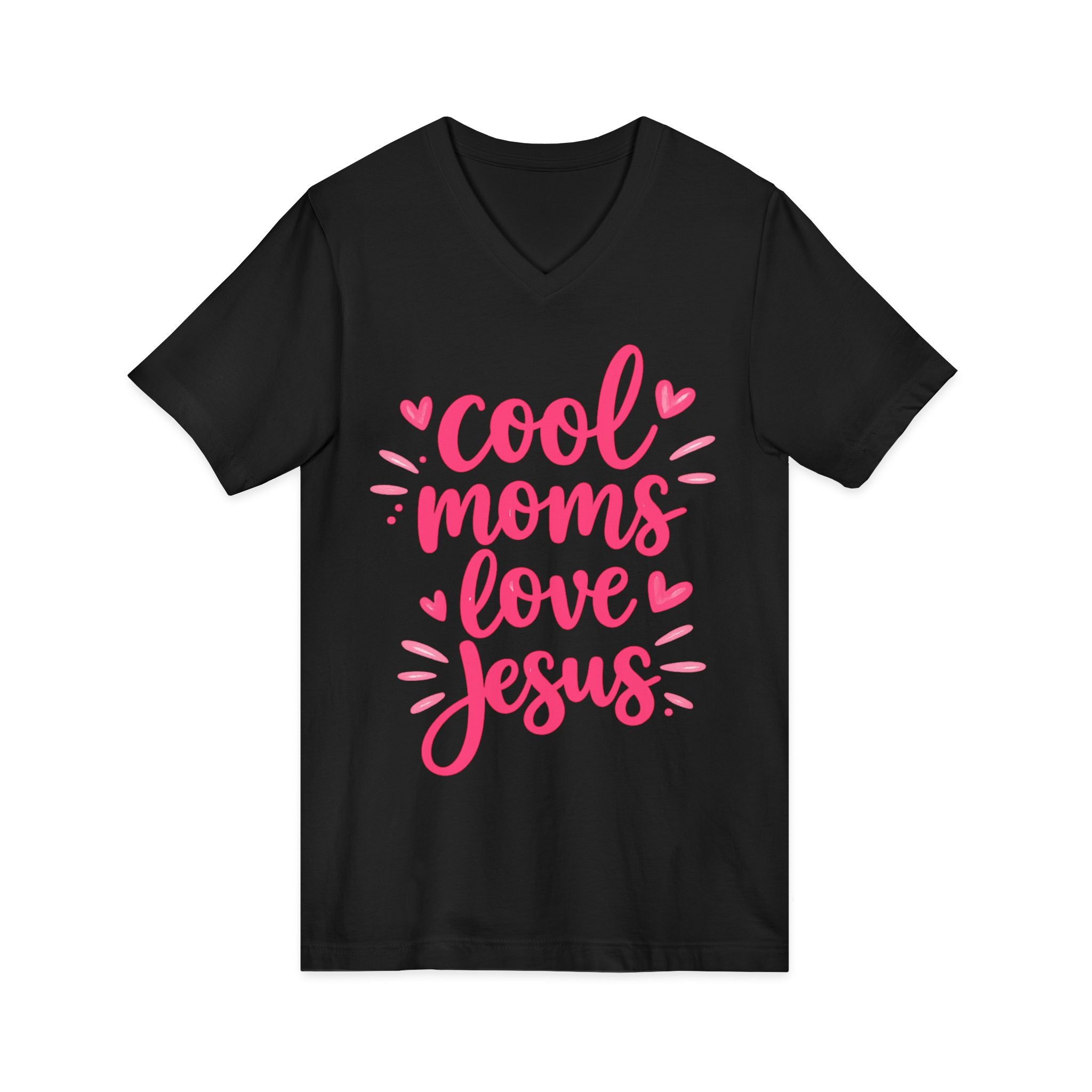 Unisex Jersey Short Sleeve V-Neck Tee