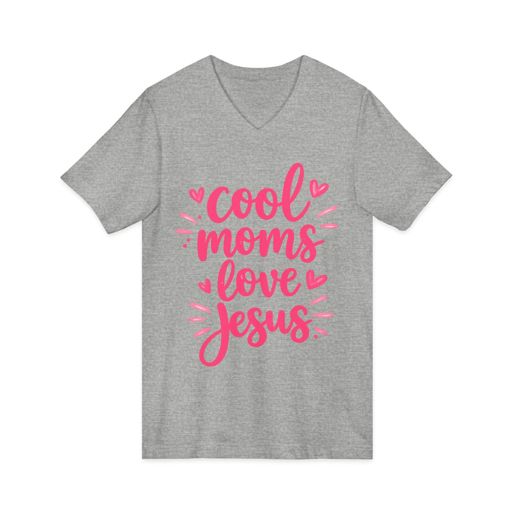 Unisex Jersey Short Sleeve V-Neck Tee
