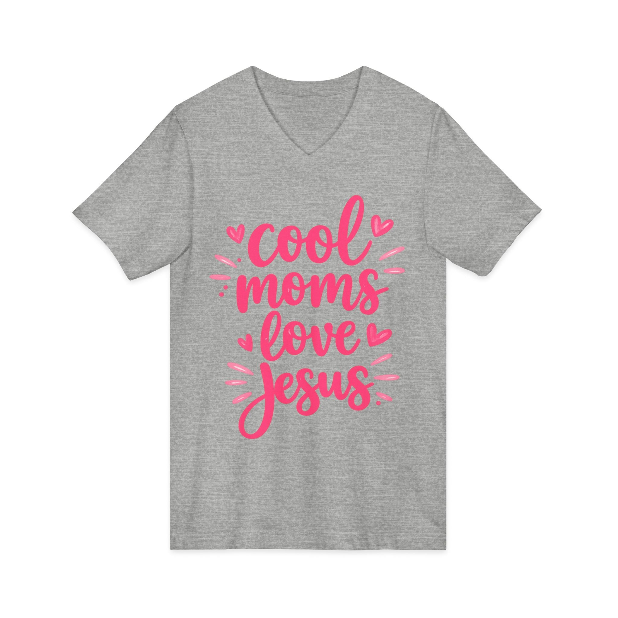 Unisex Jersey Short Sleeve V-Neck Tee