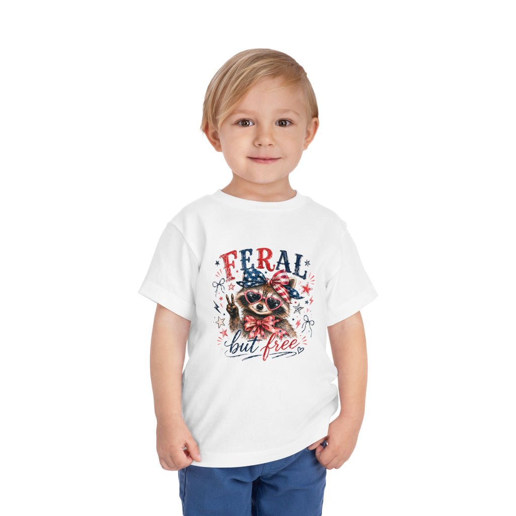 Toddler feral but free tee
