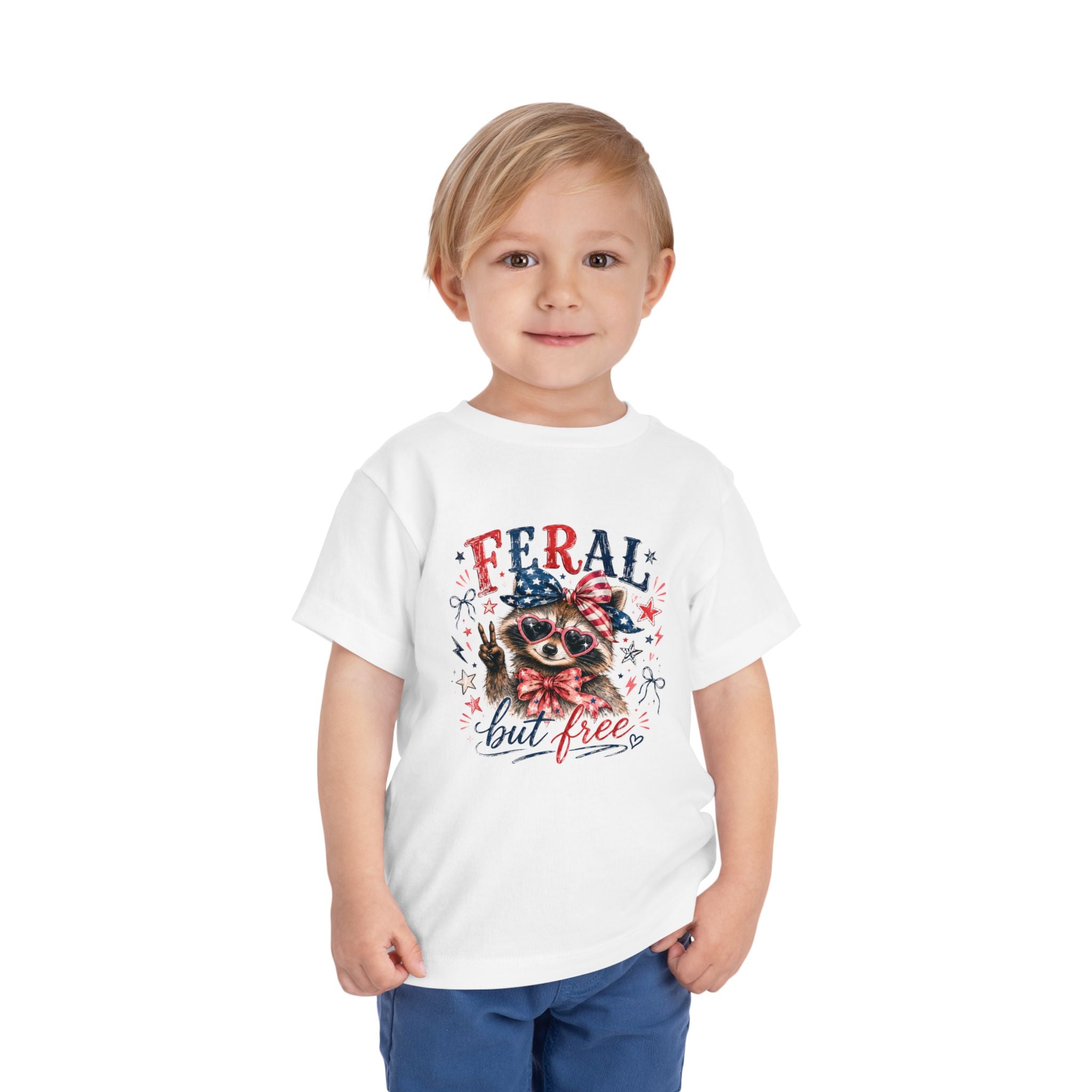 Toddler feral but free tee