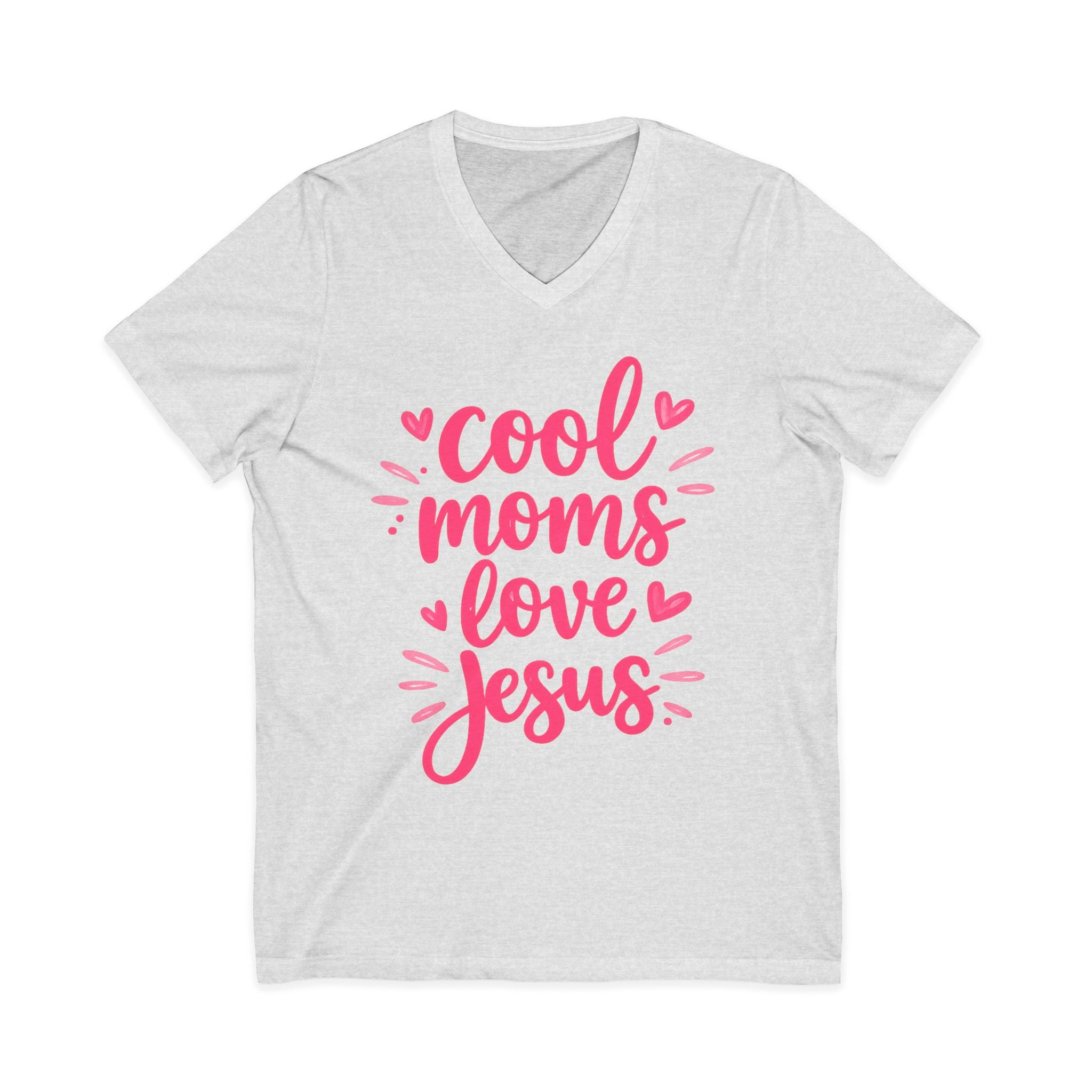 Unisex Jersey Short Sleeve V-Neck Tee