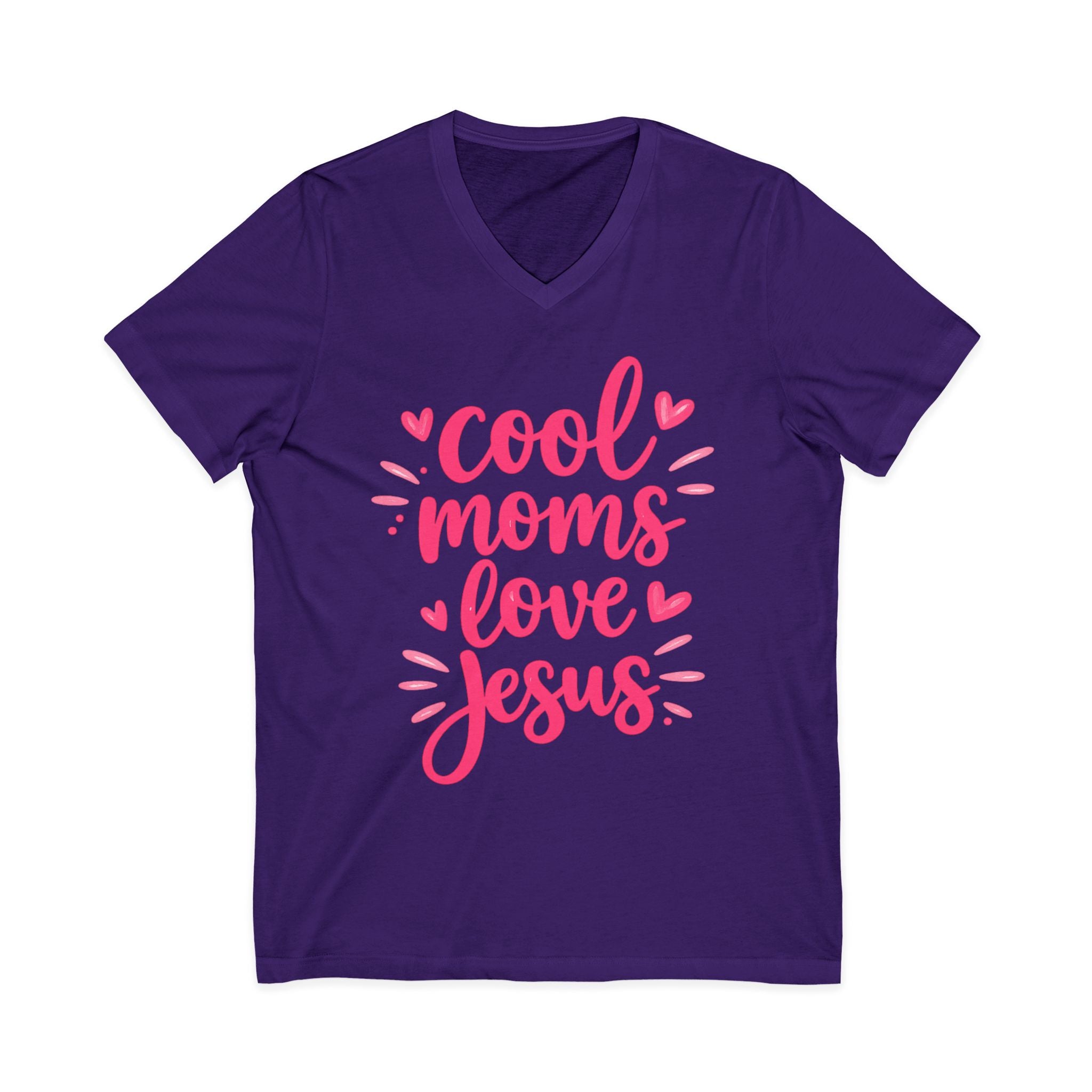 Unisex Jersey Short Sleeve V-Neck Tee