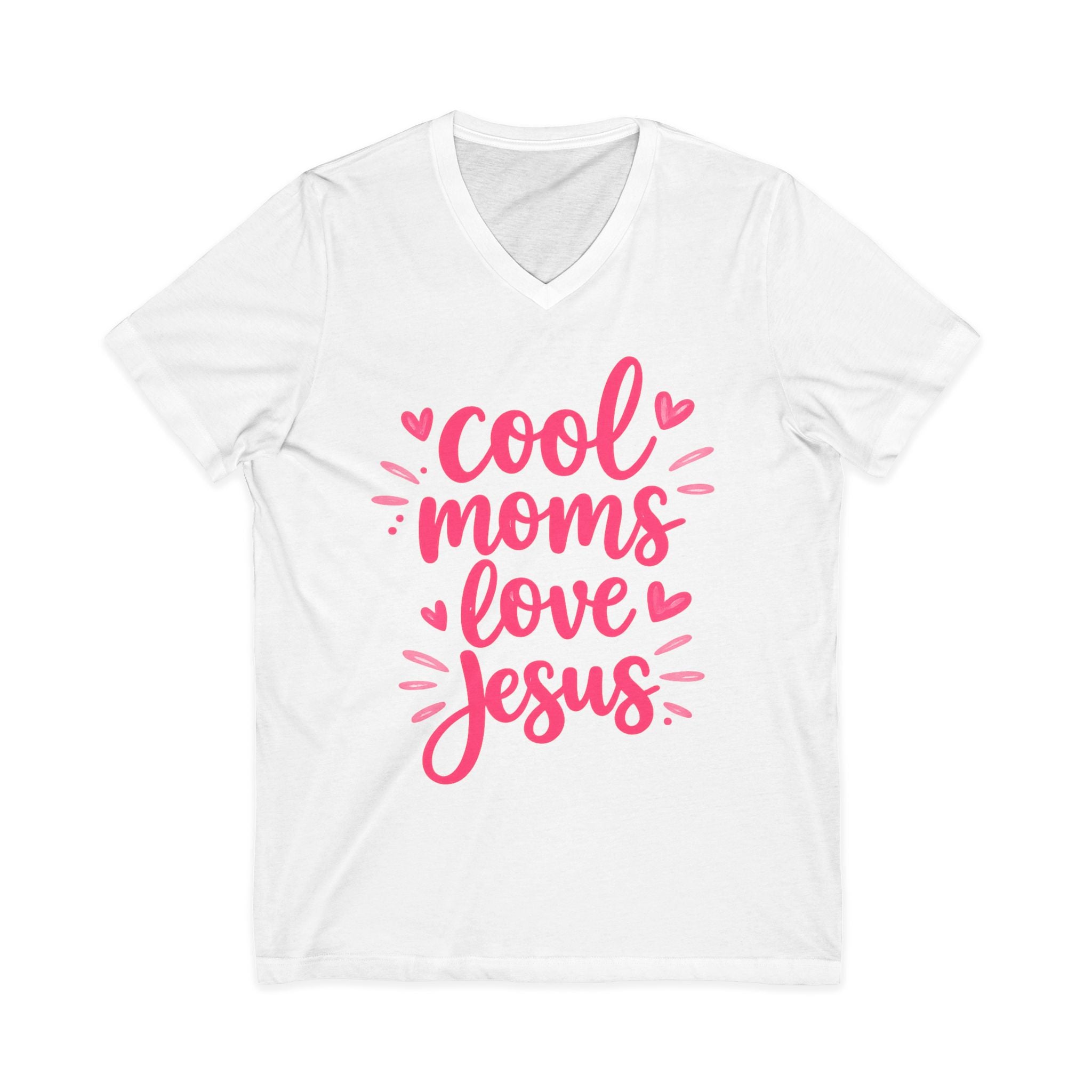 Unisex Jersey Short Sleeve V-Neck Tee