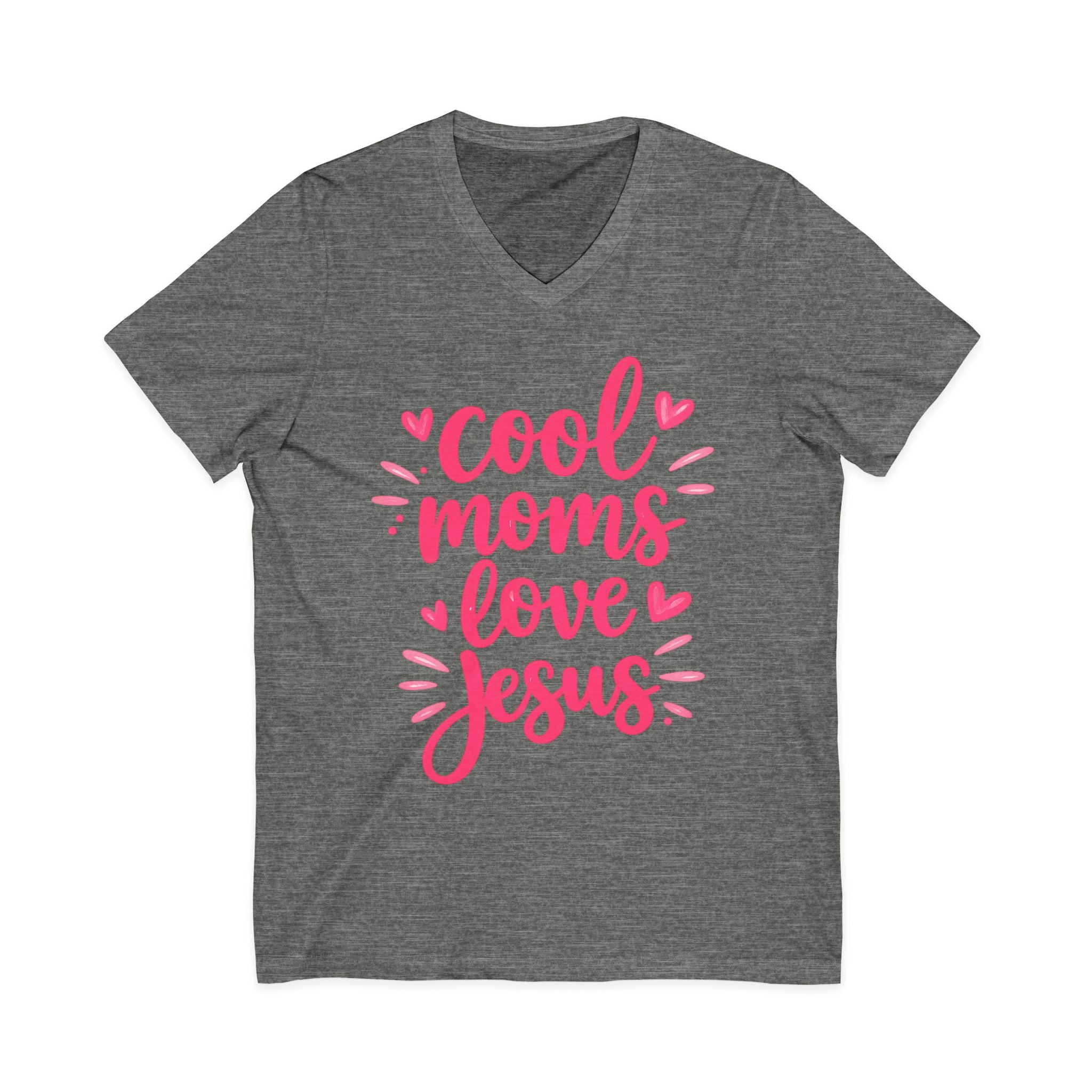 Unisex Jersey Short Sleeve V-Neck Tee