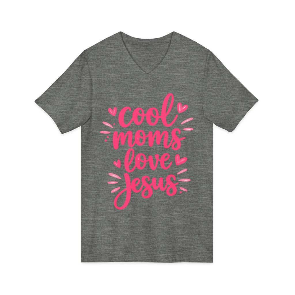 Unisex Jersey Short Sleeve V-Neck Tee