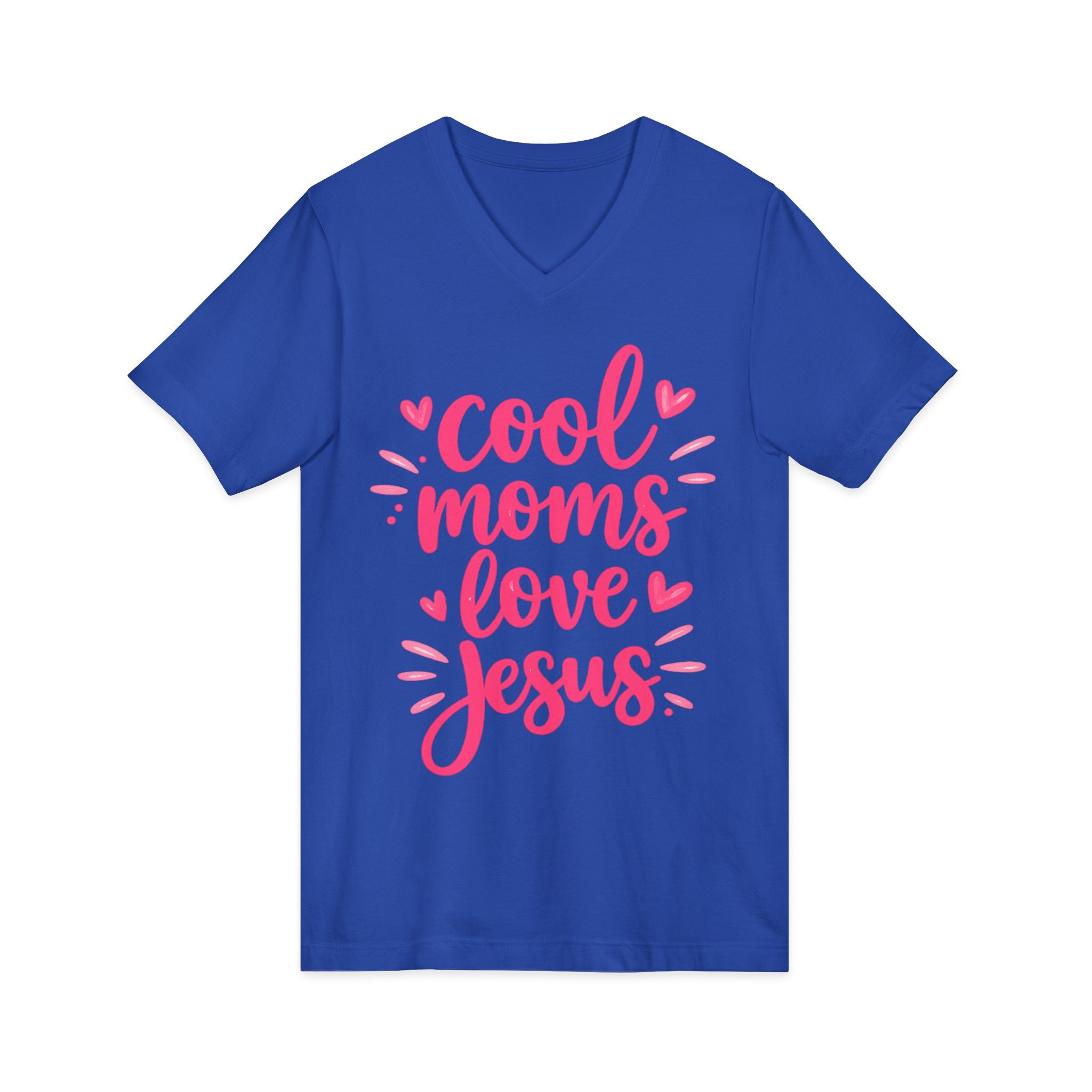 Unisex Jersey Short Sleeve V-Neck Tee