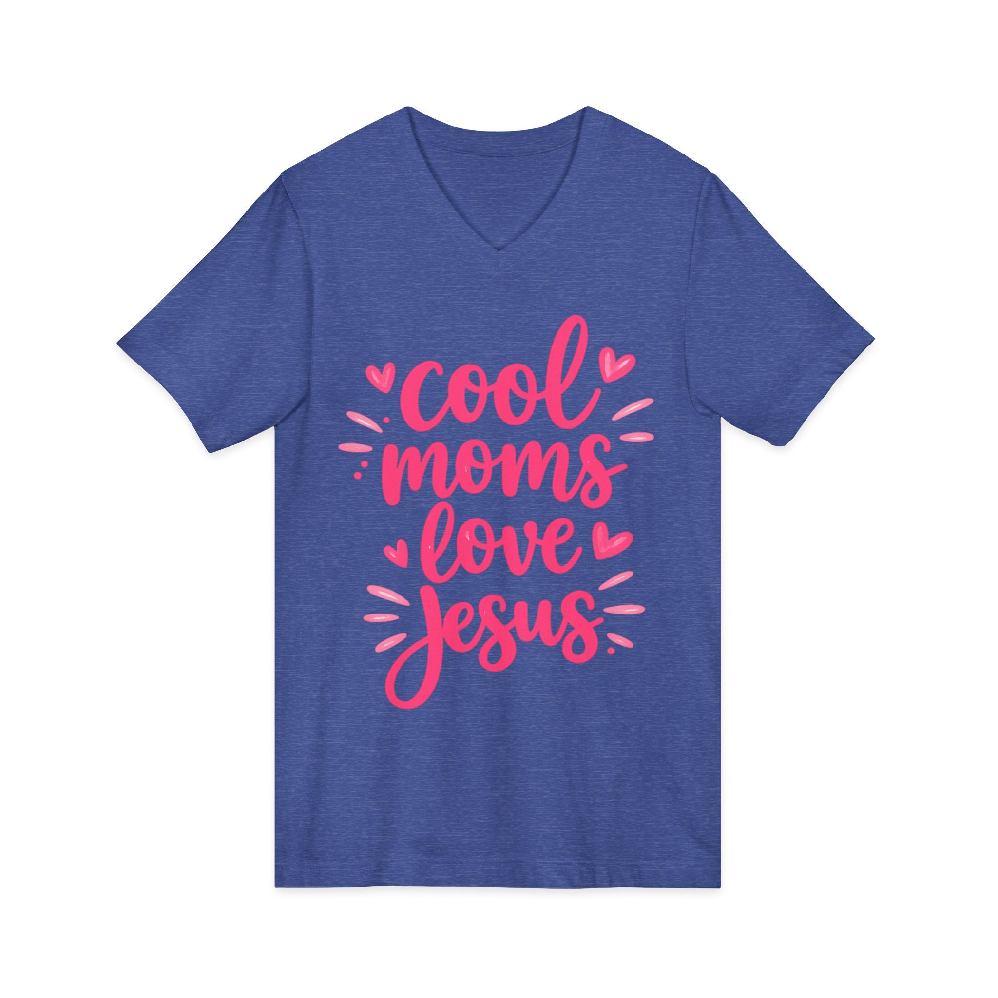 Unisex Jersey Short Sleeve V-Neck Tee
