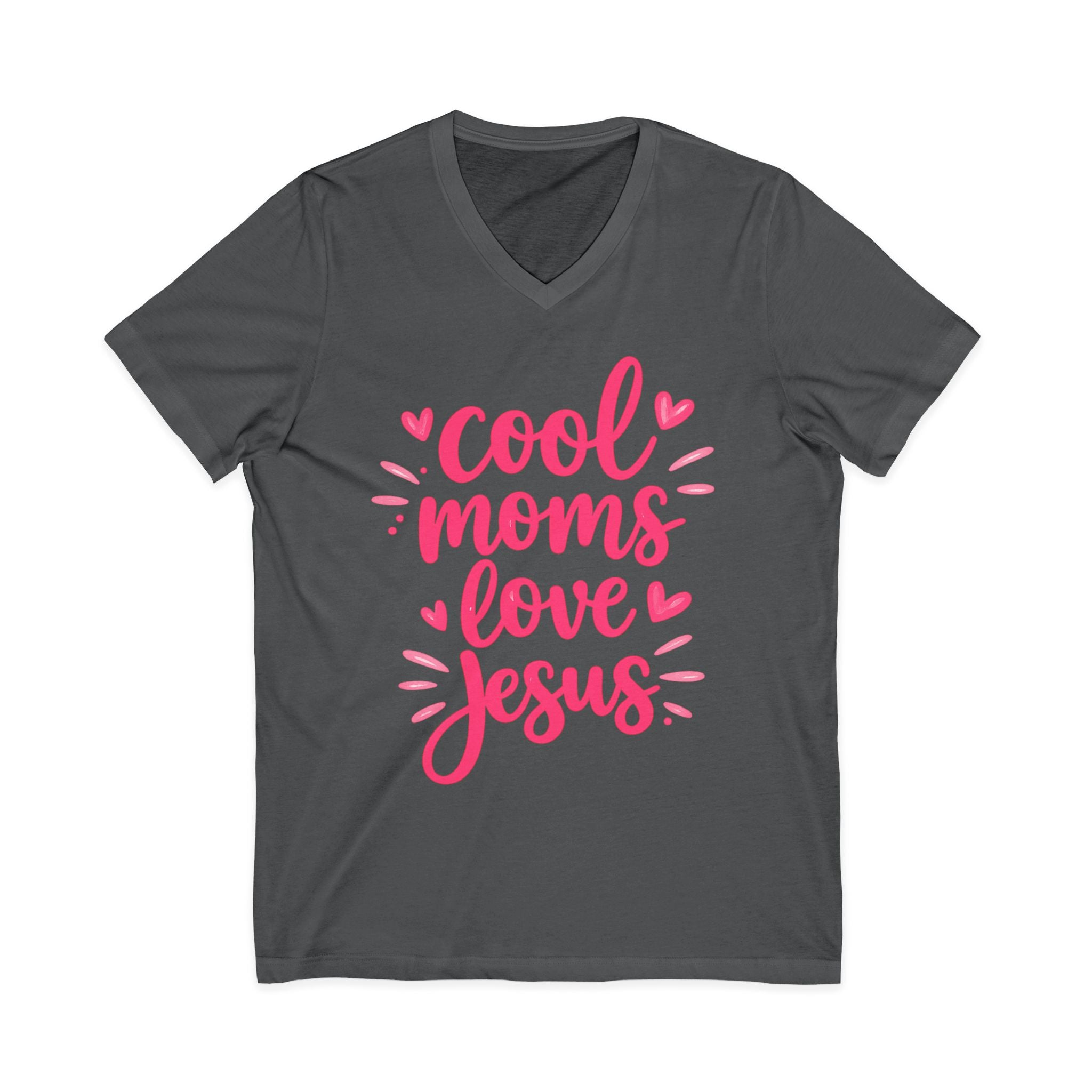 Unisex Jersey Short Sleeve V-Neck Tee
