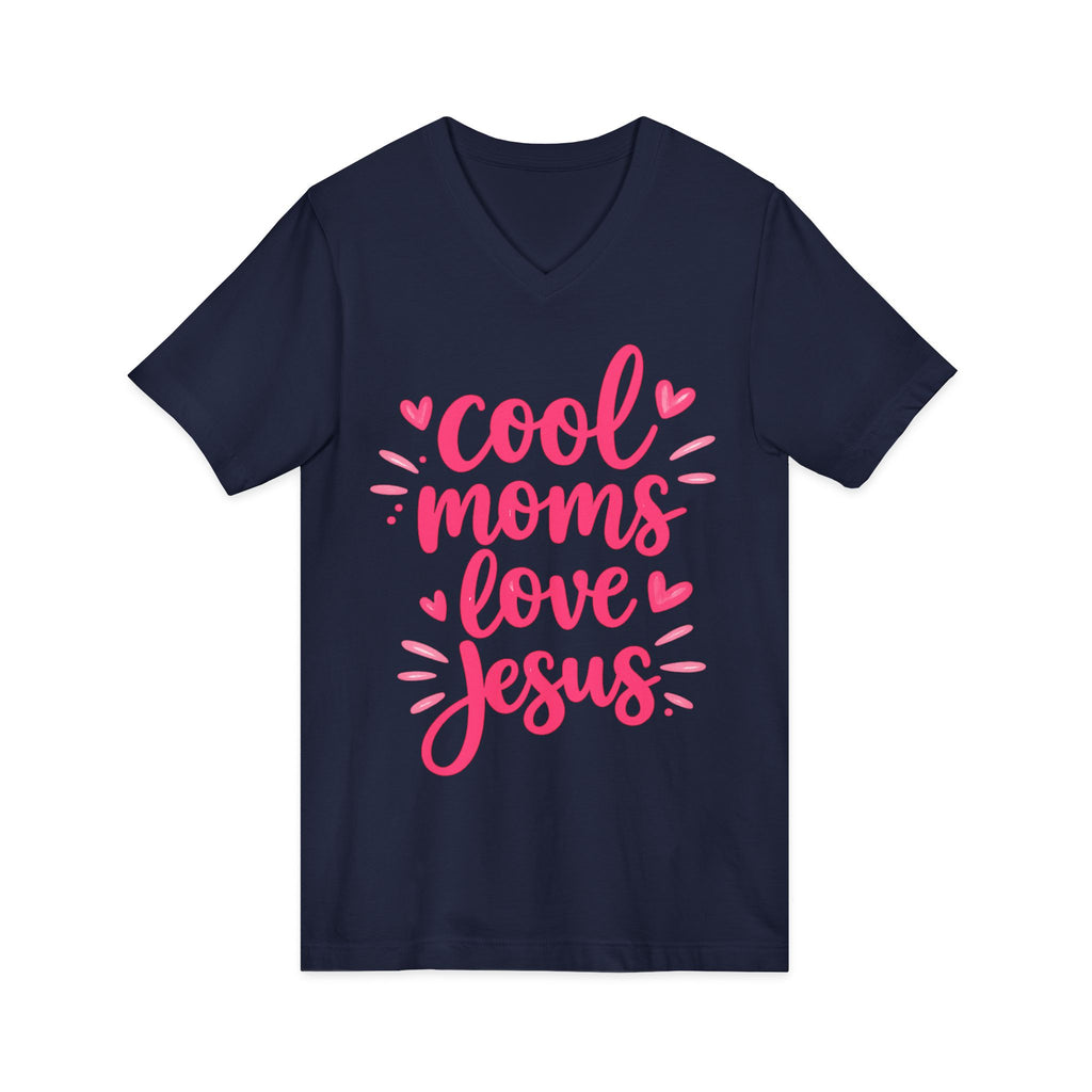 Unisex Jersey Short Sleeve V-Neck Tee
