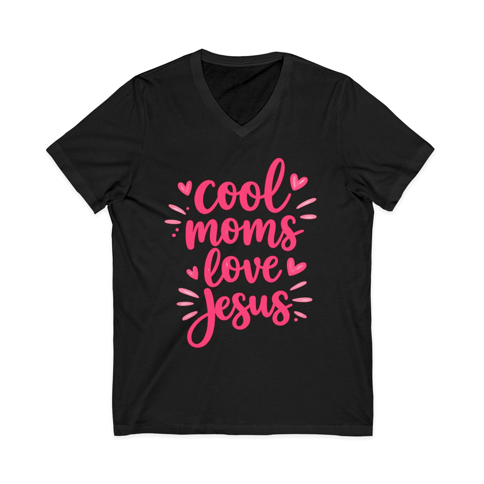 Unisex Jersey Short Sleeve V-Neck Tee