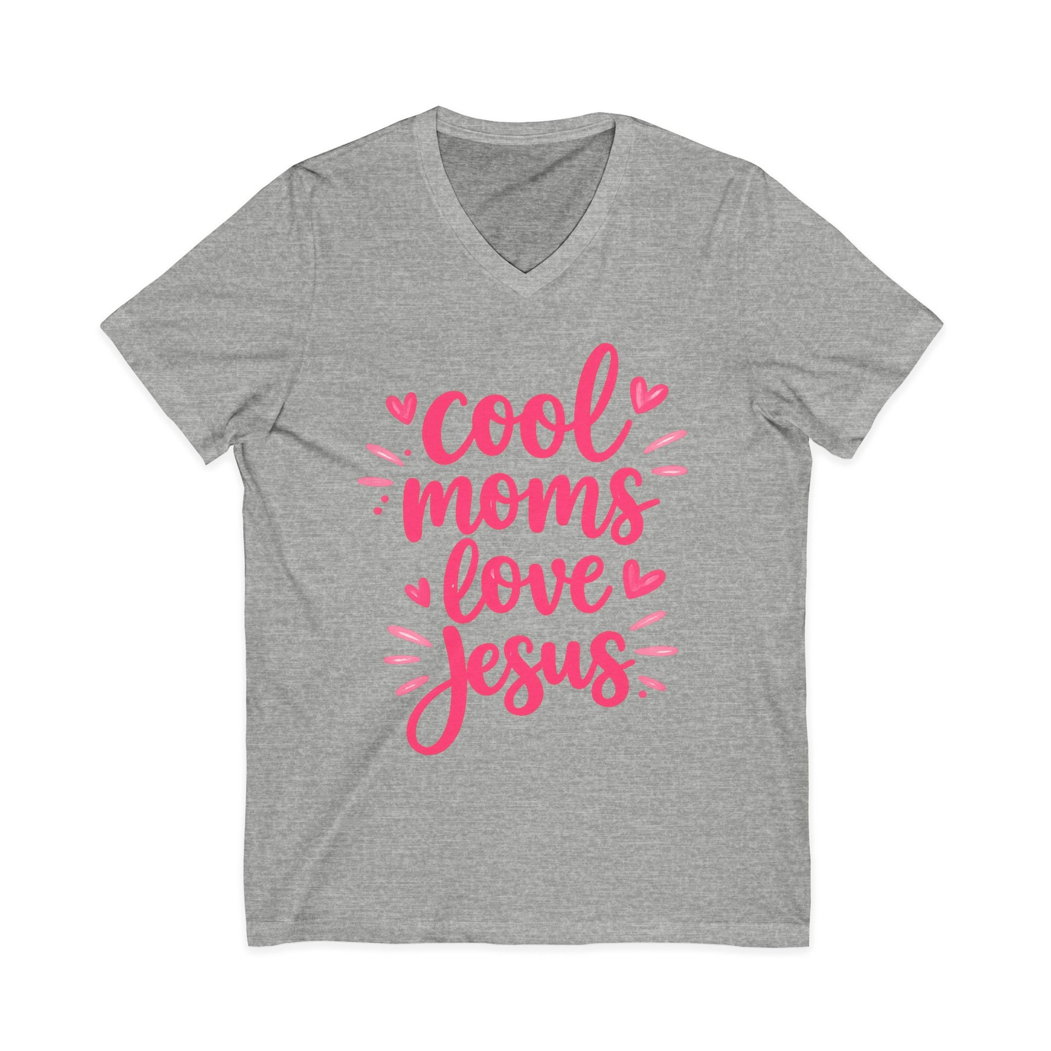 Unisex Jersey Short Sleeve V-Neck Tee