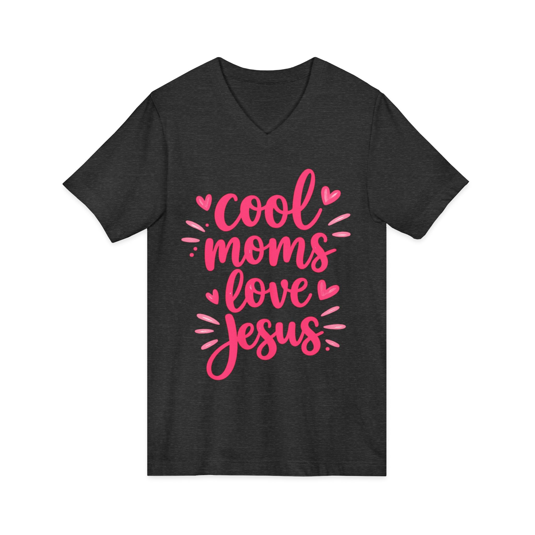 Unisex Jersey Short Sleeve V-Neck Tee