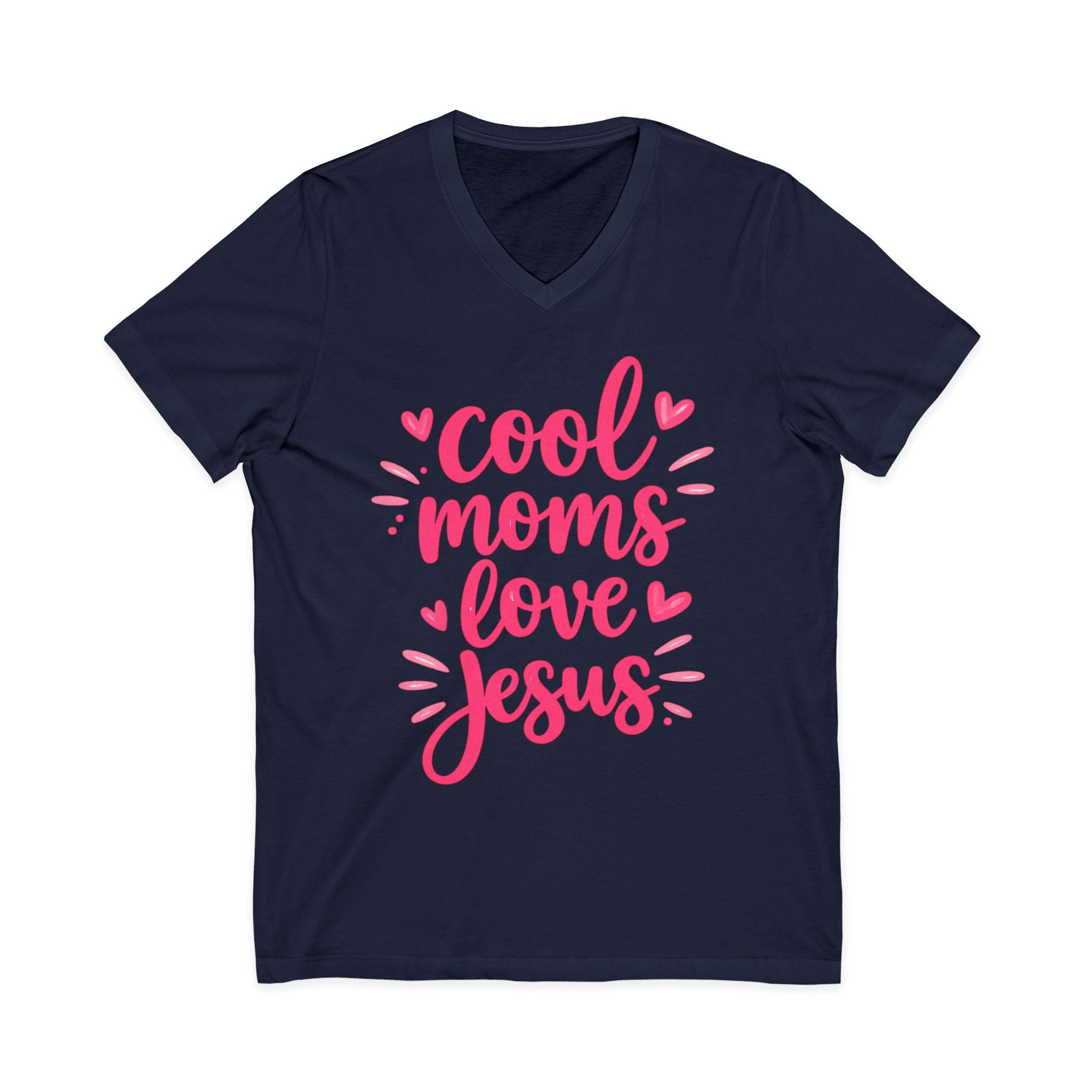 Unisex Jersey Short Sleeve V-Neck Tee